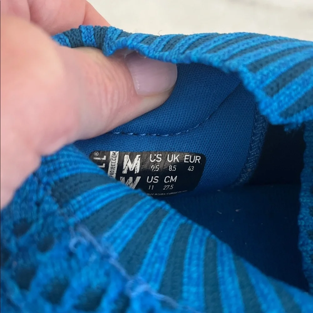 Nobull Blue Allday Flyknit Men's Size 9.5 Women's 11 Athletic Sneakers Shoes - Picture 10 of 11
